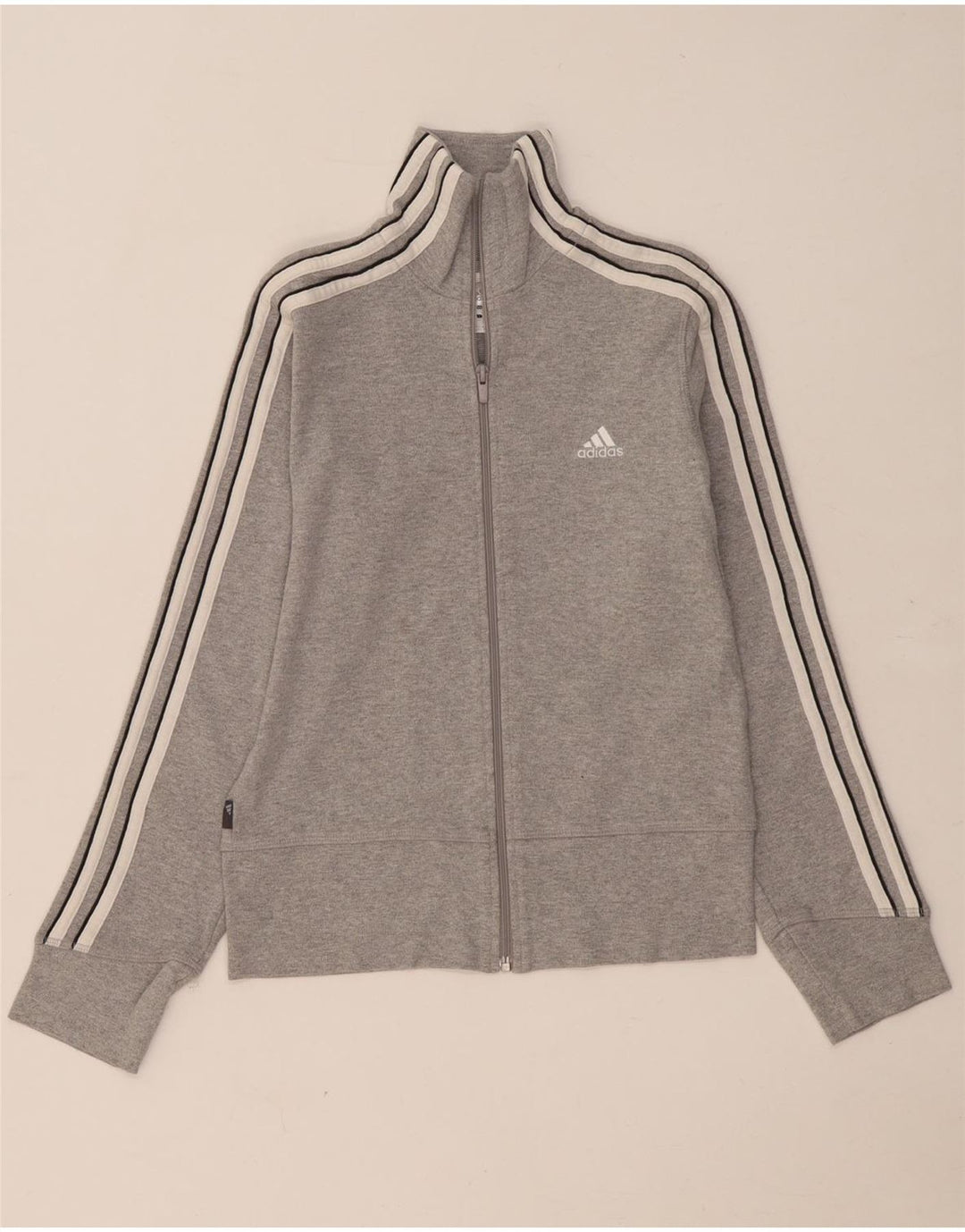 Γυναικεία αθλητική φόρμα Adidas Top Jacket UK 10 Small Grey Cotton