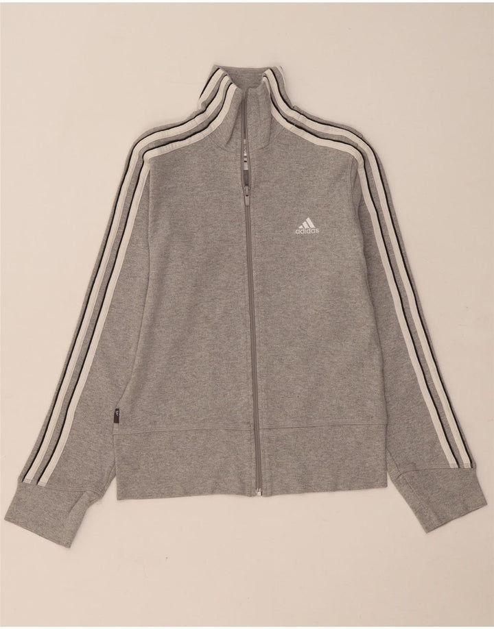 Γυναικεία αθλητική φόρμα Adidas Top Jacket UK 10 Small Grey Cotton