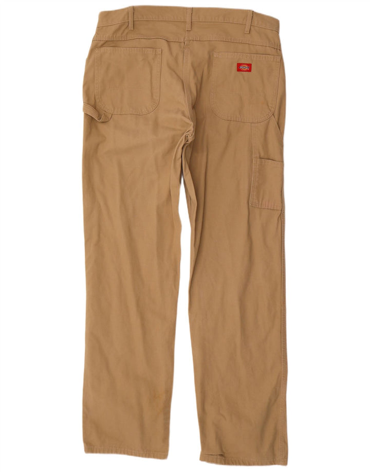 DICKIES Ανδρικό ίσιο παντελόνι Cargo W38 L36 Μπεζ βαμβακερό