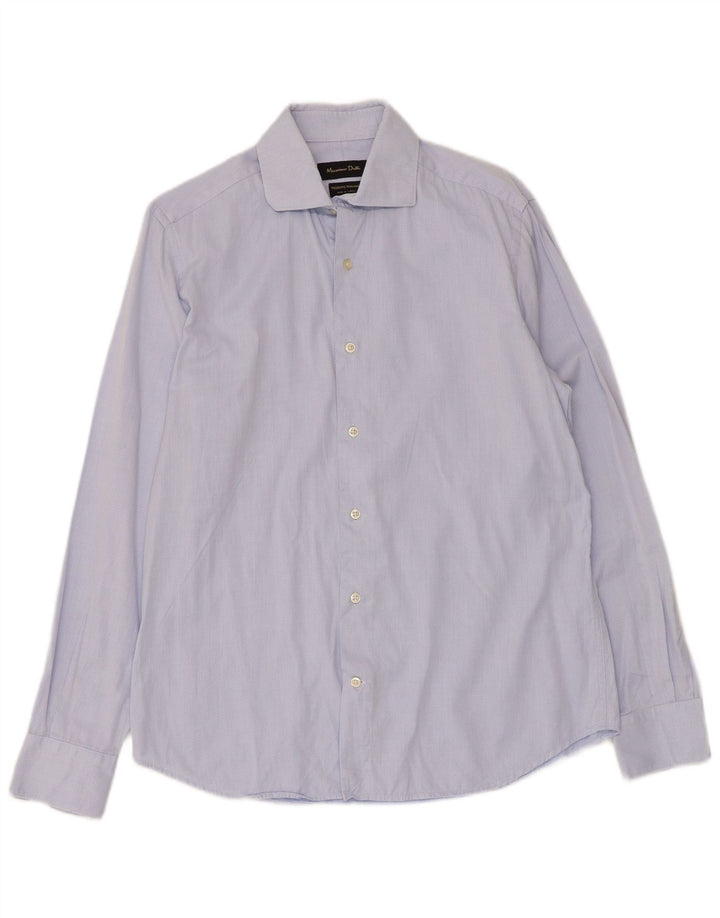 Ανδρικό πουκάμισο Massimo Dutti Μέγεθος 41 Medium Blue Argyle/Diamond