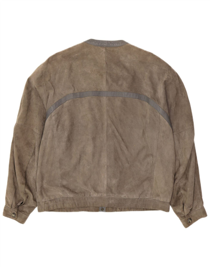 Ανδρικό Suede Jacket VINTAGE UK 42 XL Γκρι