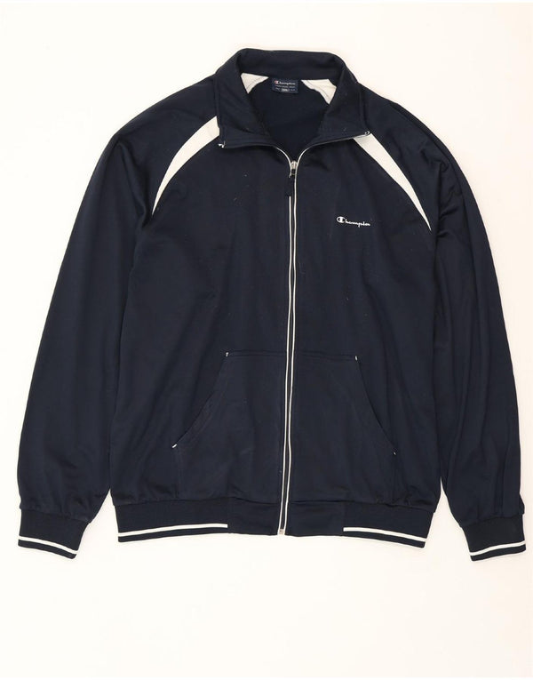 Ανδρική αθλητική φόρμα CHAMPION Top Jacket 2XL Navy Blue Colorblock Polyester