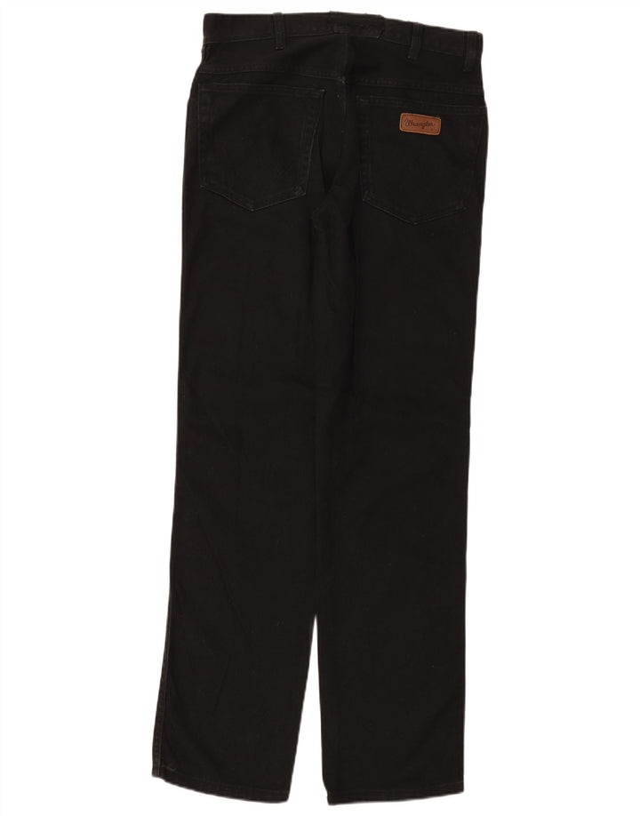 Ανδρικό τζιν ίσιο Wrangler W30 L32 Μαύρο βαμβακερό
