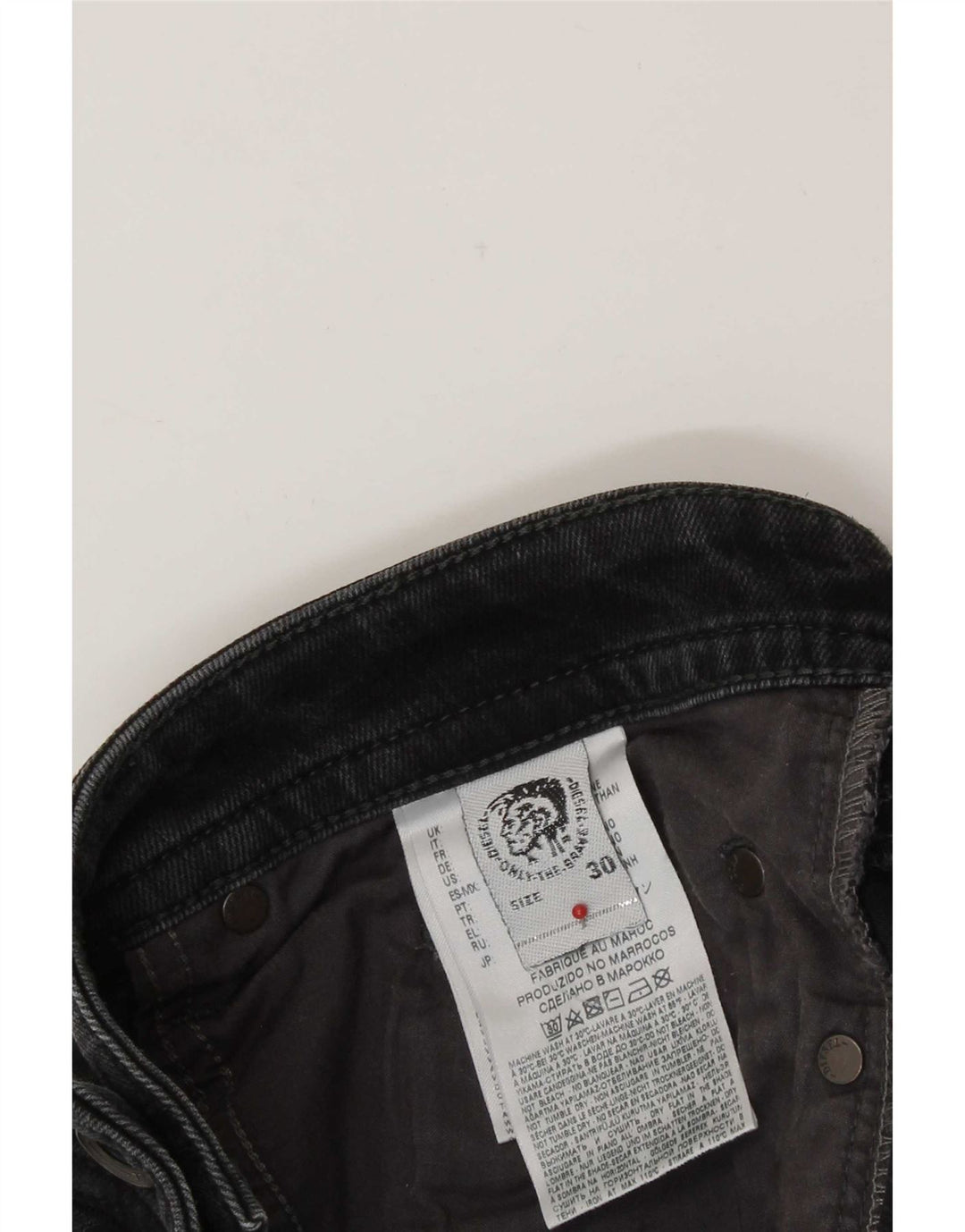 Diesel Ανδρικό Slim Jeans W30 L31 Μαύρο βαμβακερό