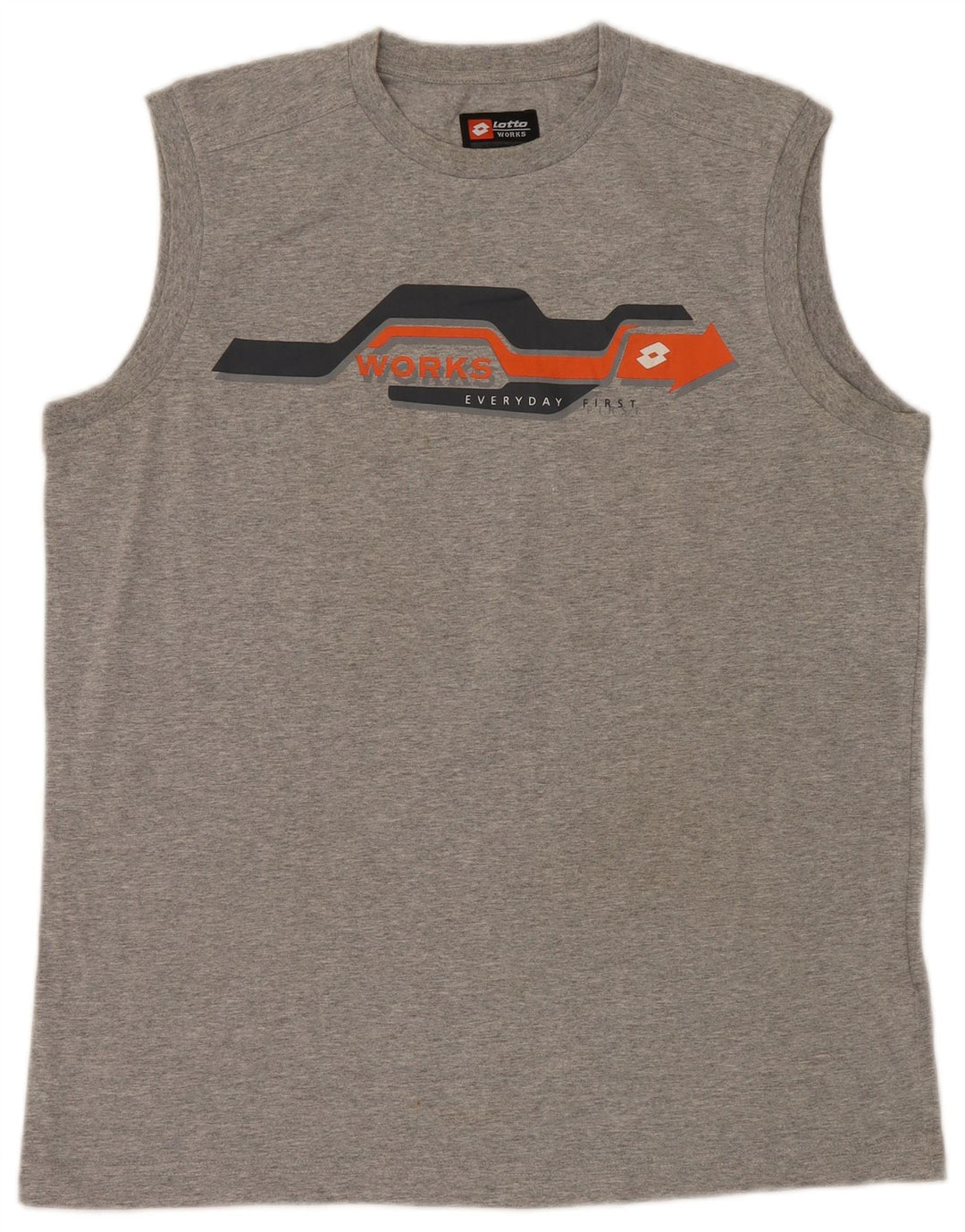 Lotto Mens Graphic Vest Top UK 40/42 Large Grey Cotton