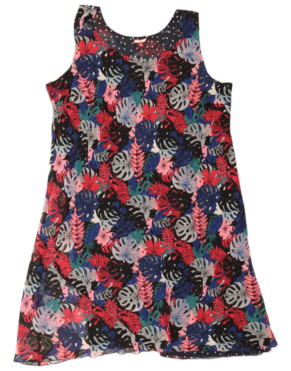 Joe Browns Γυναικείο Αμάνικο Φόρεμα UK 20 2XL Πολύχρωμο Floral