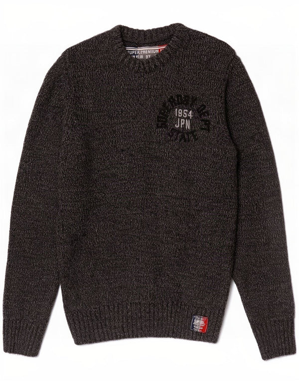 Ανδρικό πουλόβερ Superdry Graphic Crew Neck Jumper Ακρυλικό μεσαίου γκρι