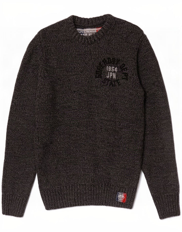 Ανδρικό πουλόβερ Superdry Graphic Crew Neck Jumper Ακρυλικό μεσαίου γκρι