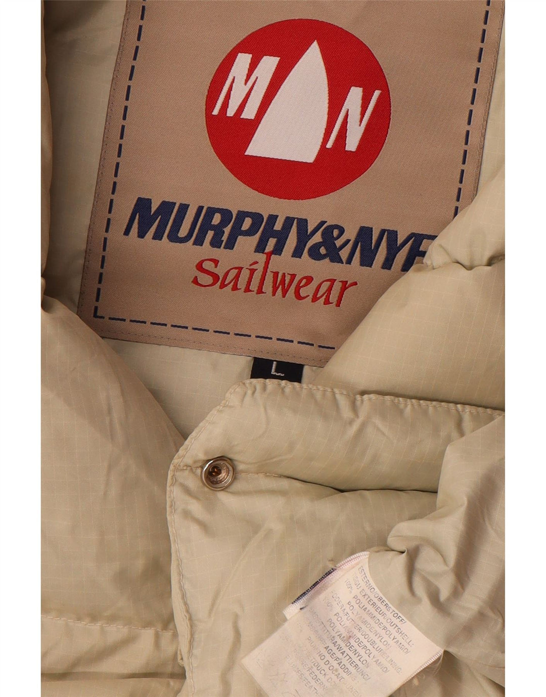 MURPHY & NYE Ανδρικά Sailmakers Padded Gilet UK 40 Large Off White Polyamide