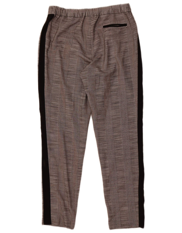 Topshop Γυναικείο Abstract Pattern Casual Παντελόνι UK 10 Small W28 L28 Grey