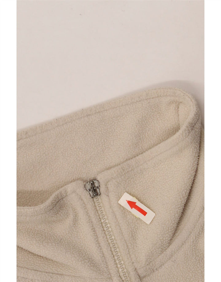 KAPPA Ανδρικό φερμουάρ Fleece Jumper Large Off White Πολυεστέρας