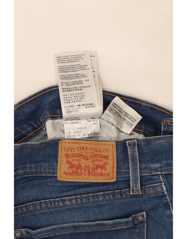 LEVI'S Γυναικείο 710 Super Skinny Jeans W30 L26 Μπλε Βαμβακερό