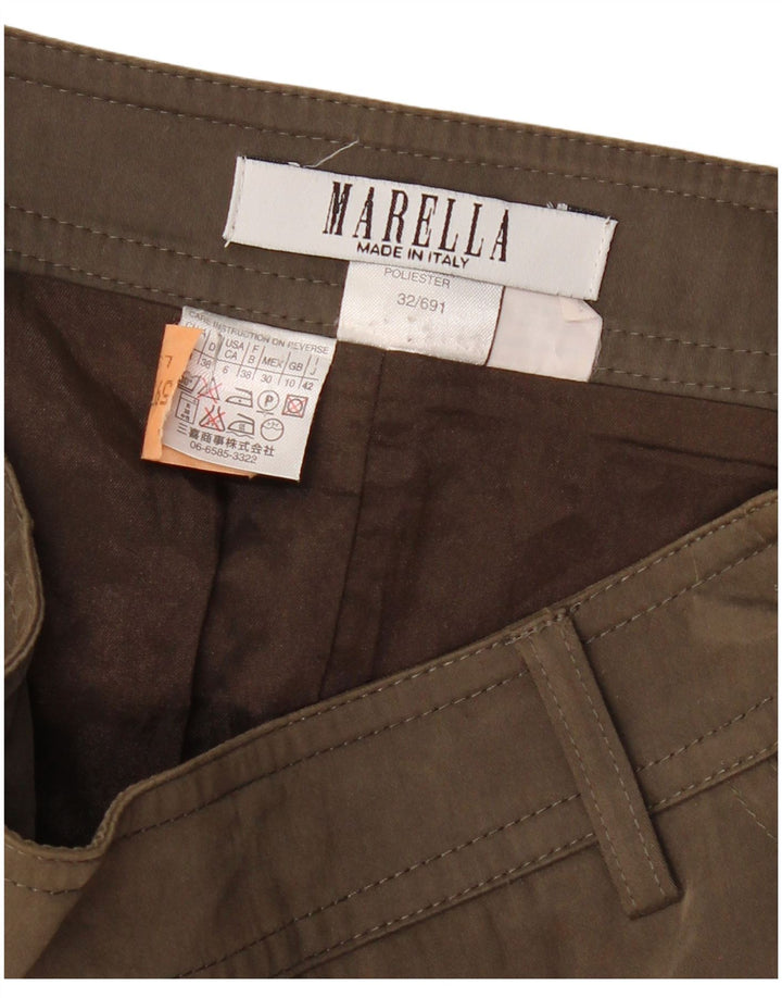 MARELLA Γυναικεία Φούστα Cargo UK 10 Small W30 Brown Polyester