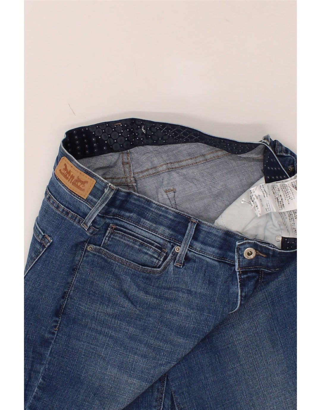 LEVI'S Womens Straight Jeans W31 L32 Blue Cotton Vintage Levi's and Second-Hand Levi's from Messina Hembry 