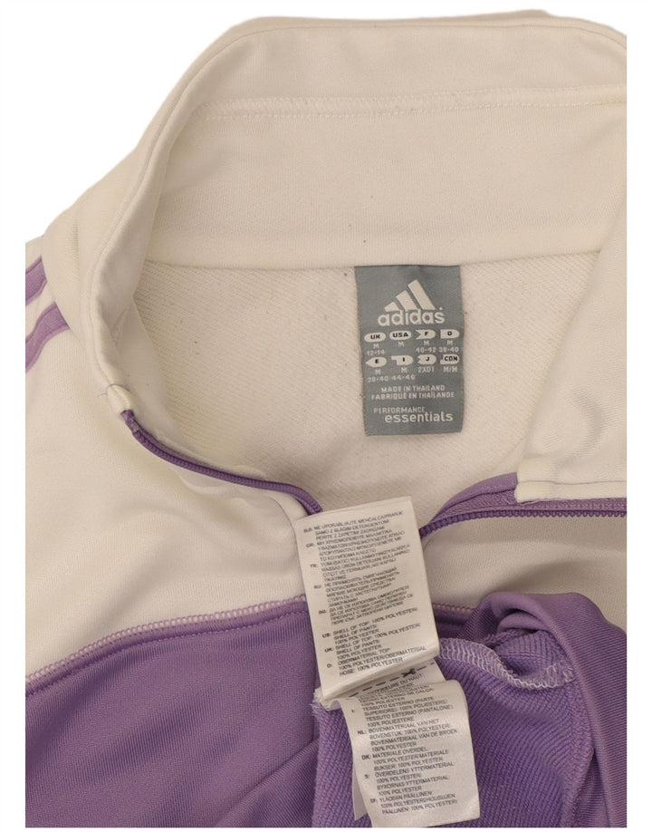 Γυναικεία αθλητική φόρμα ADIDAS Top Jacket UK 12/14 Medium Purple Colourblock