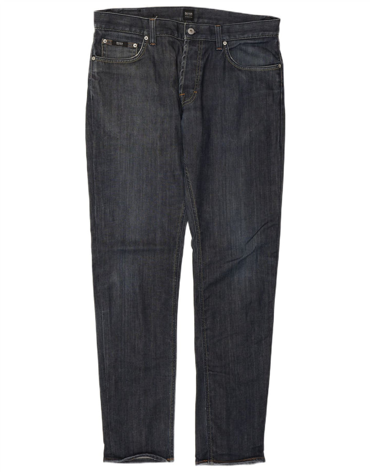 Ανδρικό τζιν Hugo Boss Slim W35 L34 Μπλε βαμβακερό