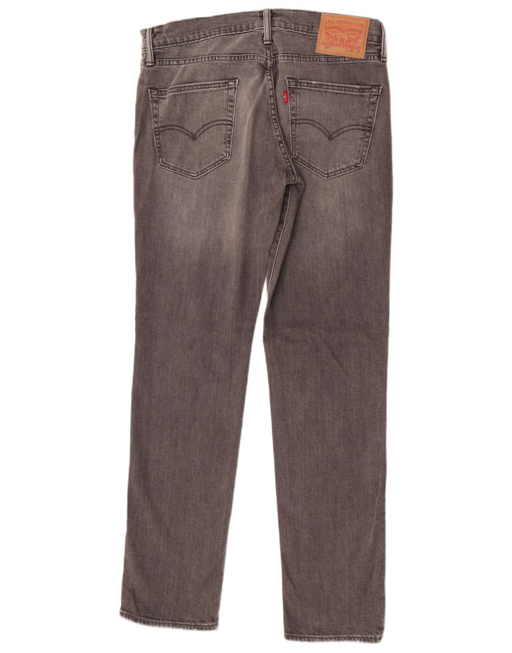 Levi's Mens 511 Slim Jeans W33 L32 Γκρι βαμβακερό