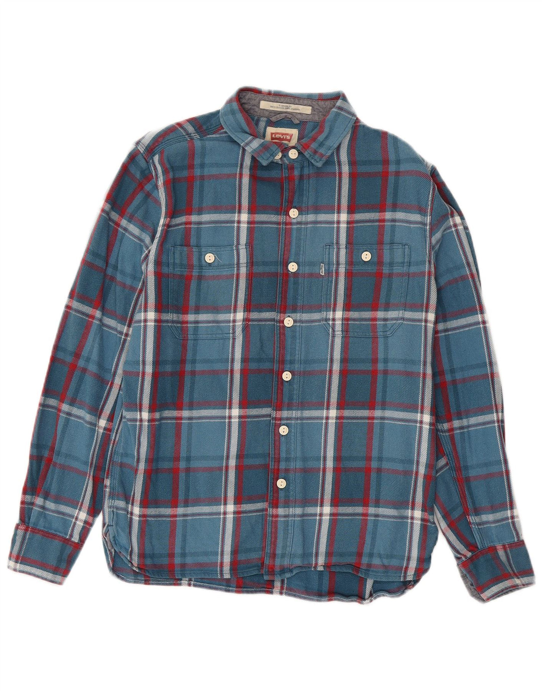 Ανδρικό πουκάμισο Levi's Standard Fit Flannel Small Blue Check