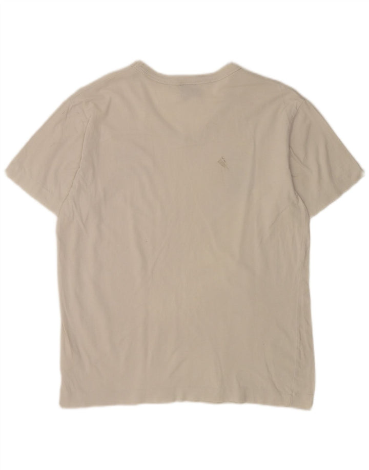 Ανδρικό γραφικό T-Shirt Diesel Top Μεσαίο λευκό βαμβακερό