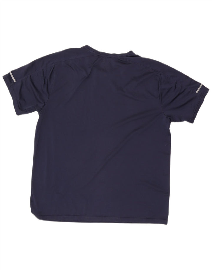Ανδρικό T-Shirt New Balance Top Large Navy Blue Polyester
