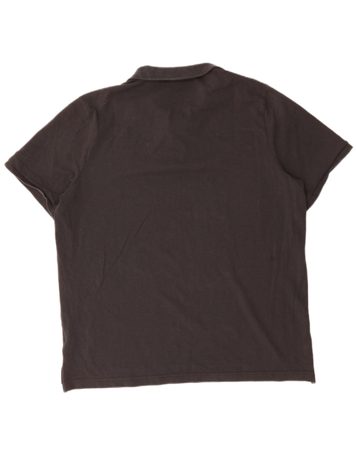 Ανδρικό μπλουζάκι πόλο Nike 2XL μαύρο βαμβακερό