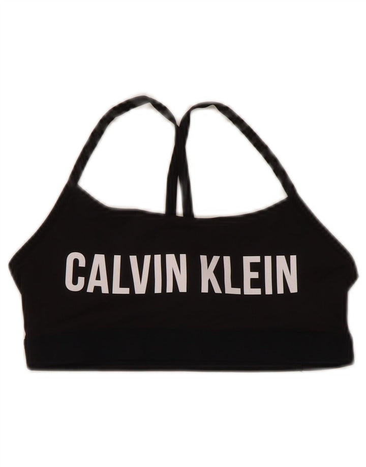 Γυναικείο γραφικό αθλητικό σουτιέν CALVIN KLEIN Top UK 8 Small Black
