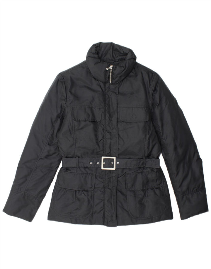 BENETTON Womens Padded Jacket IT 46 Large Black Polyamide