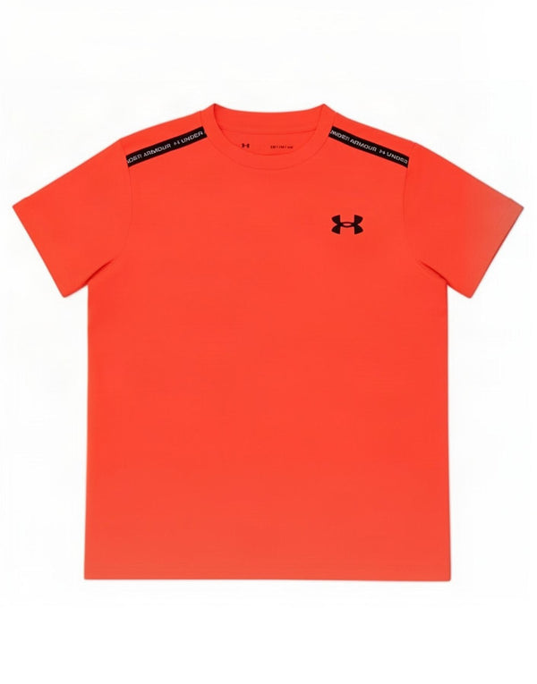 Under Armour Boys Graphic T-Shirt Top 9-10 Years Medium Orange Colourblock