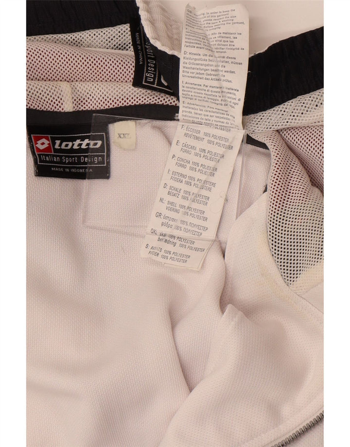 Ανδρική φόρμα Lotto Graphic Full 2XL White Colourblock Polyester