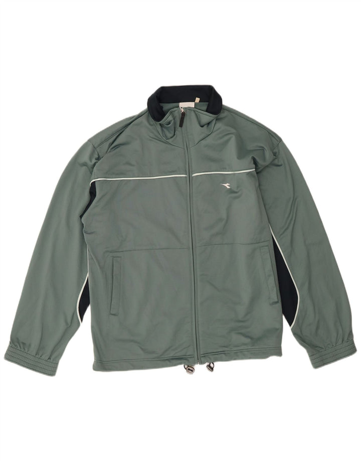 Ανδρική φόρμα Diadora Top Jacket IT 48 Medium Green Colourblock Polyester