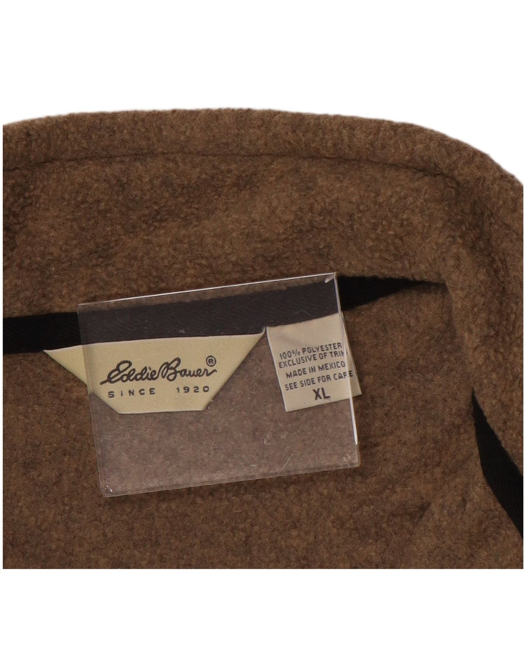 EDDIE BAUER Ανδρικό φερμουάρ Fleece Jumper XL Καφέ Πολυεστέρας
