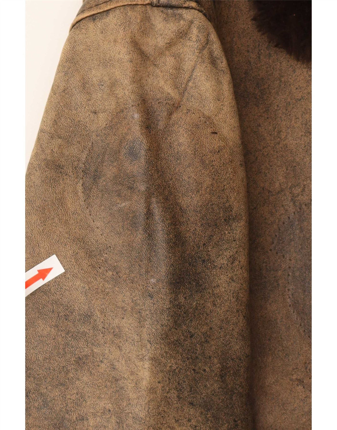 Ανδρικό Schott γραφικό δερμάτινο Flight Aviator Jacket UK 42 XL Καφέ Δερμάτινο