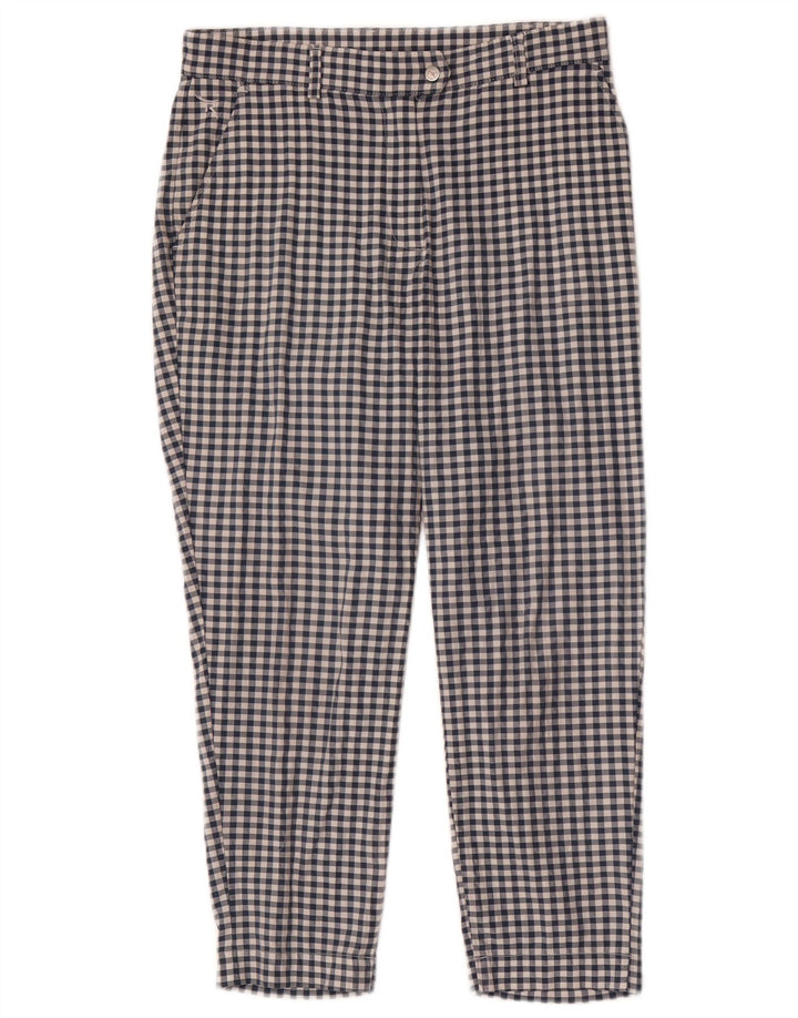 Chervo Γυναικείο Slim παντελόνι Chino IT 42 Medium W28 L23 Blue Gingham