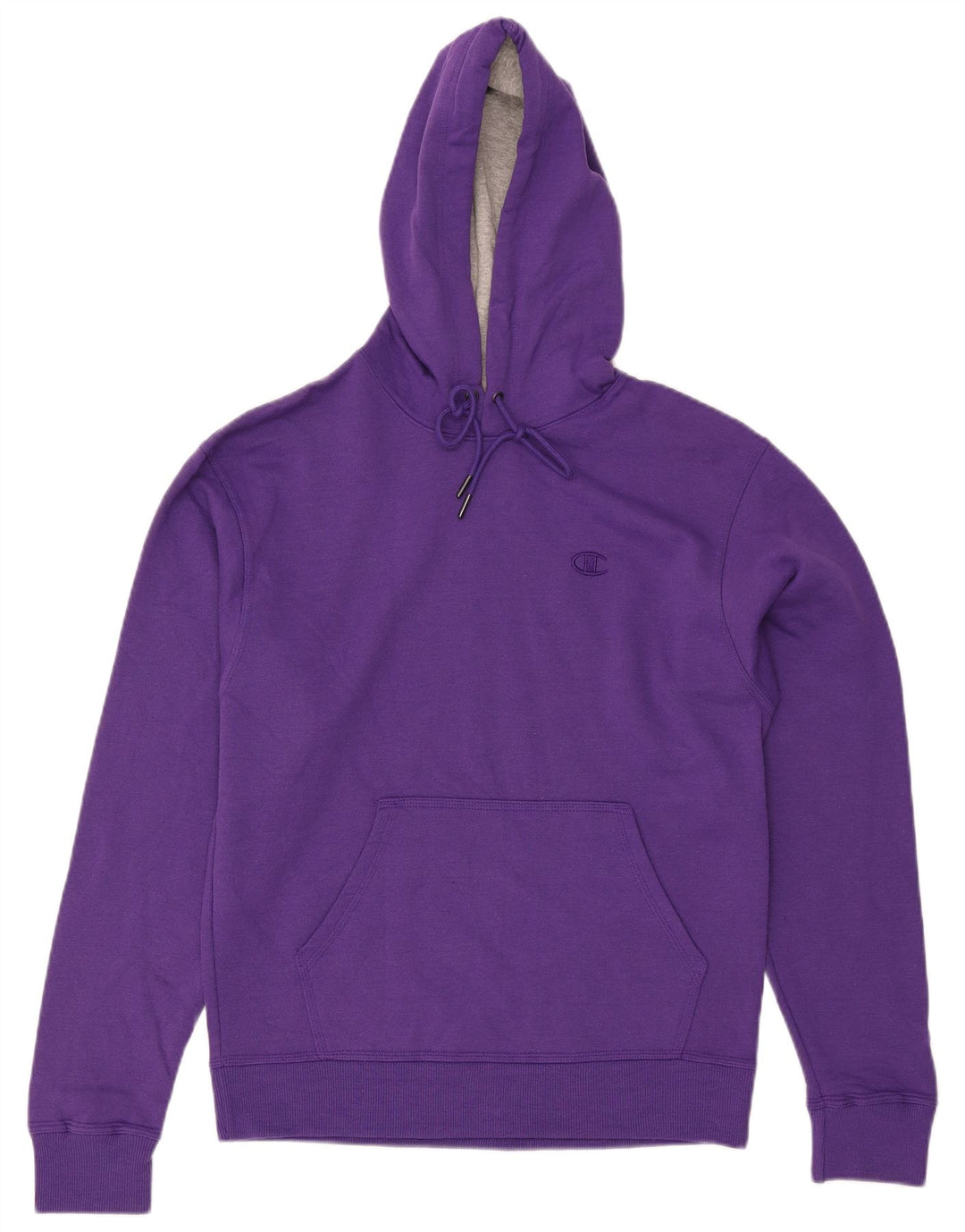 Champion Mens Hoodie Jumper Μικρό Μωβ Βαμβακερό