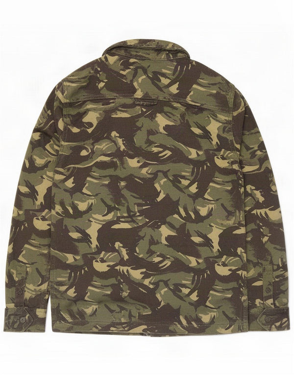 Superdry Ανδρικό Στρατιωτικό Μπουφάν UK 36 Small Khaki Camouflage Cotton