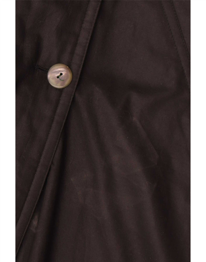 Vintage Γυναικεία Oversized Καμπαρντίνα UK 16 Large Μαύρο