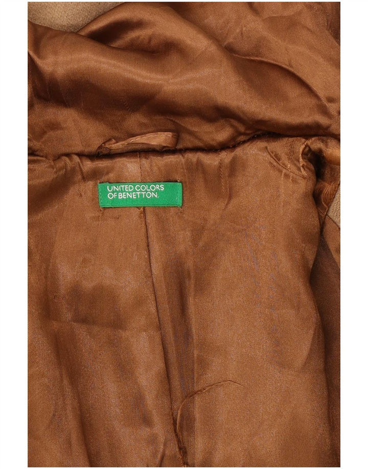 Benetton Γυναικείο παλτό Duffle με κουκούλα UK 10 Small Beige