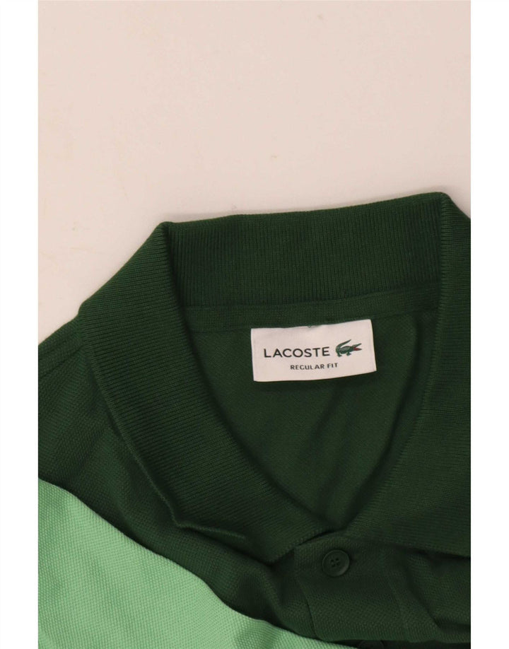 Ανδρικό πουκάμισο πόλο Lacoste με κανονική εφαρμογή, μεσαίο πράσινο χρώμα