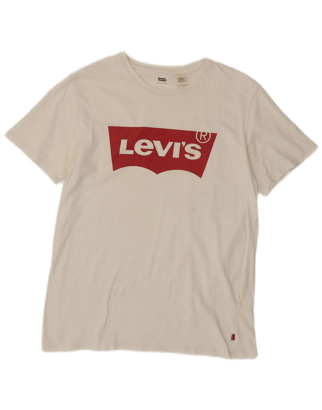 Ανδρικό γραφικό T-Shirt Levi's Top Large White