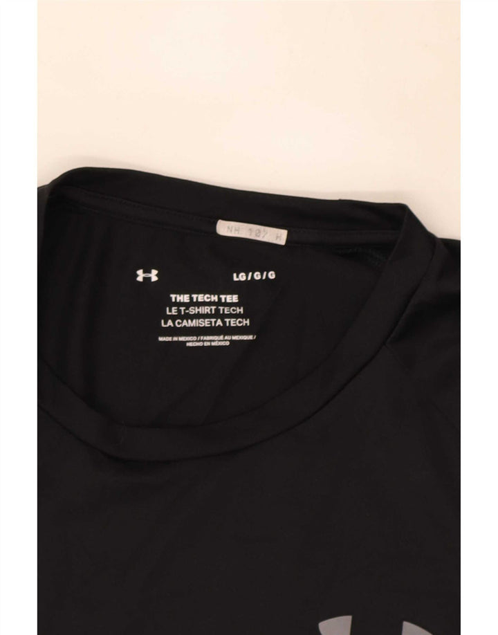 Under Armour Ανδρικό T-Shirt Top Large Μαύρο