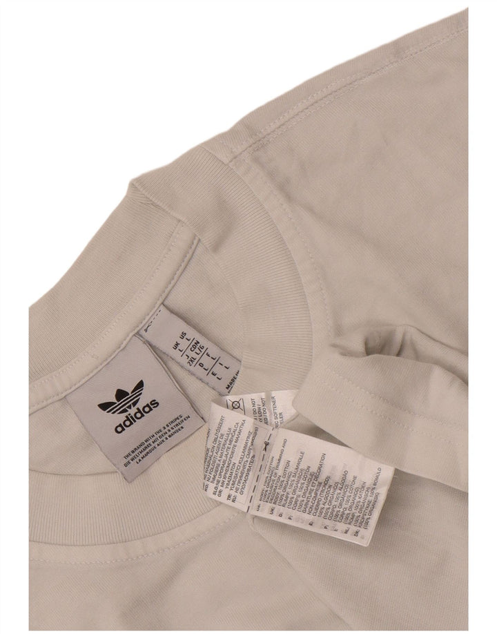 Ανδρικό T-Shirt Adidas Top μεγάλο λευκό βαμβακερό