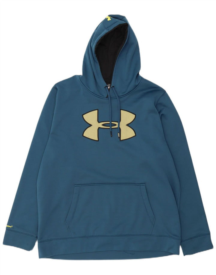 UNDER ARMOR Ανδρικό Heat Gear Graphic Hoodie Jumper 2XL Μπλε