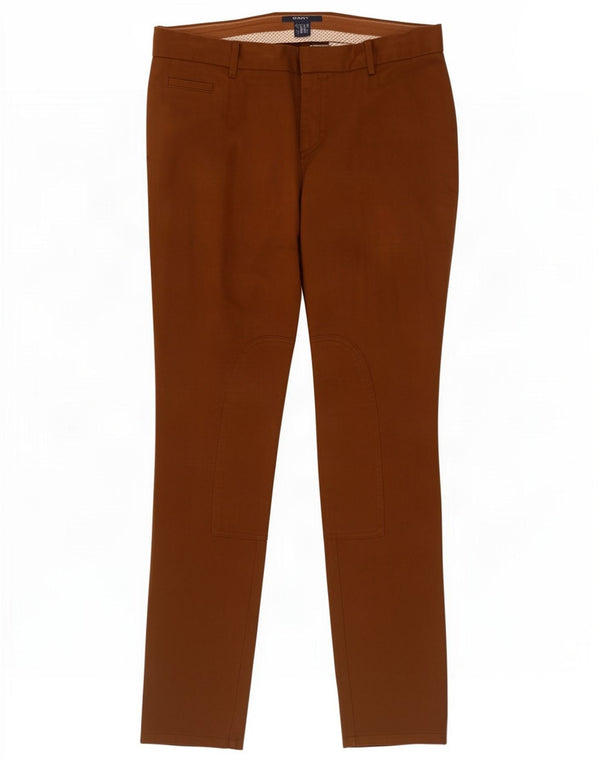 Gant Γυναικείο Skinny παντελόνι Chino UK 16 Large W36 L33 Καφέ βαμβακερό