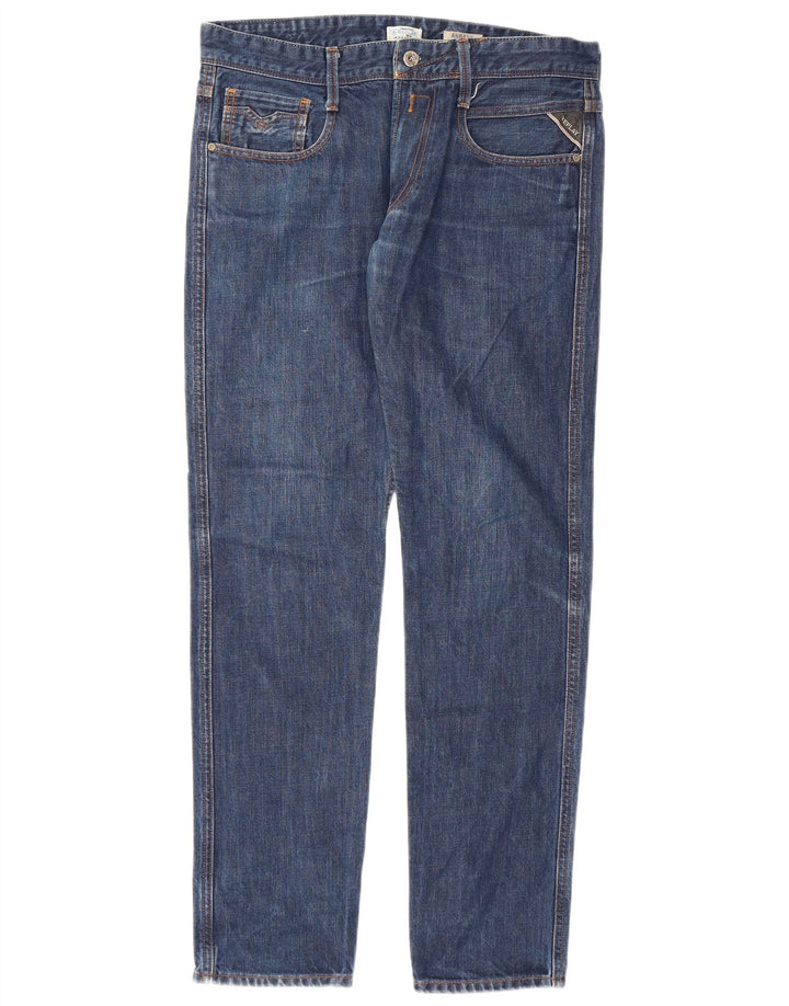Replay Ανδρικό Slim Jeans W32 L32 Blue Cotton
