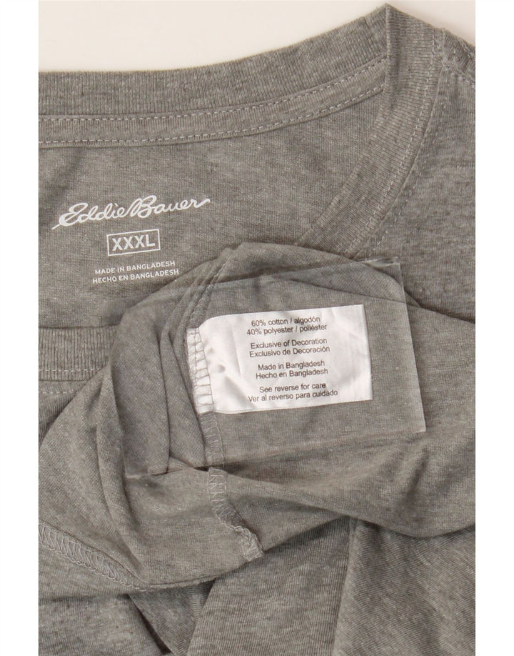 Eddie Bauer Ανδρικό T-Shirt Top 3XL Γκρι βαμβακερό