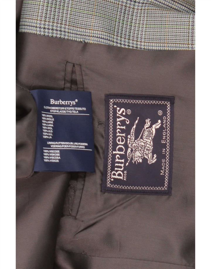 Burberrys Ανδρικό σακάκι σακάκι με 2 κουμπιά UK 40 μεγάλο γκρι μαλλί Houndstooth