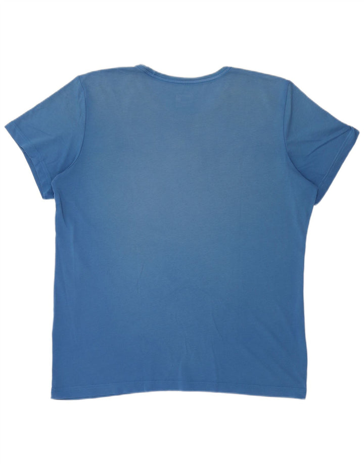 Ανδρικό γραφικό T-Shirt Adidas Climalite Top XL Blue