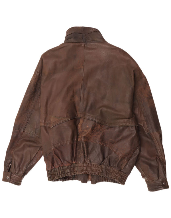 Vintage Ανδρικό Δερμάτινο Μπουφάν UK 42 XL Καφέ