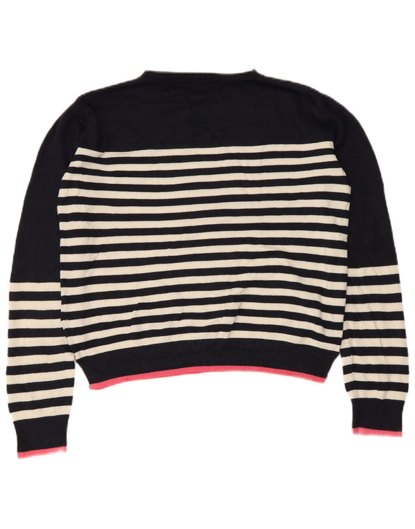 Marks & Spencer Γυναικείο πουλόβερ με λαιμόκοψη Crop Crop UK 8 Small Navy Blue