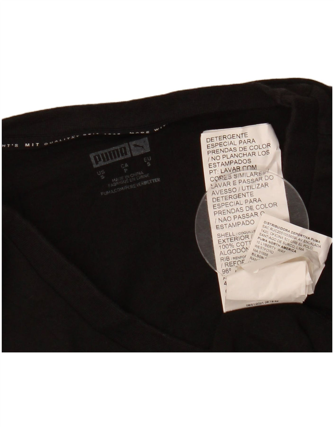 Ανδρικό γραφικό μπλουζάκι Puma Top Small Black Floral Βαμβακερό Nature